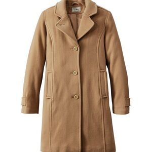 L.L. Bean Women's Classic Lambswool Polo Coat, Three-Quarter Length